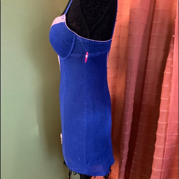 Lingerie-Nature’s intimates sheer lingerie,blue/pink, 36b - Picture 4 of 16